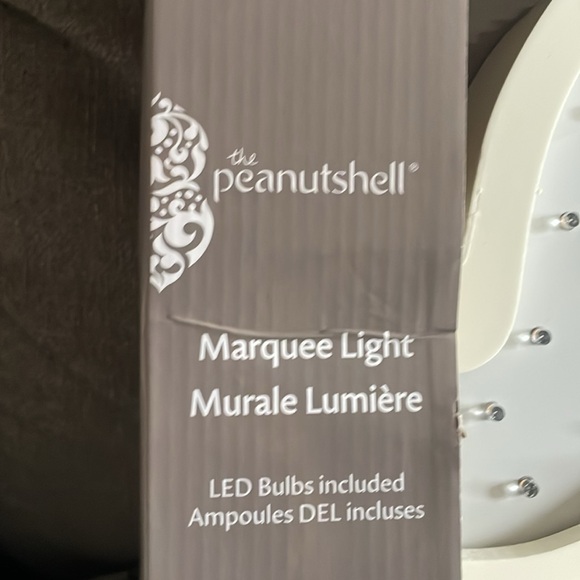 The Peanutshell Elephant White Elephant Marquee Wall Light - Picture 3 of 12